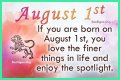Famous birthdays for August 1